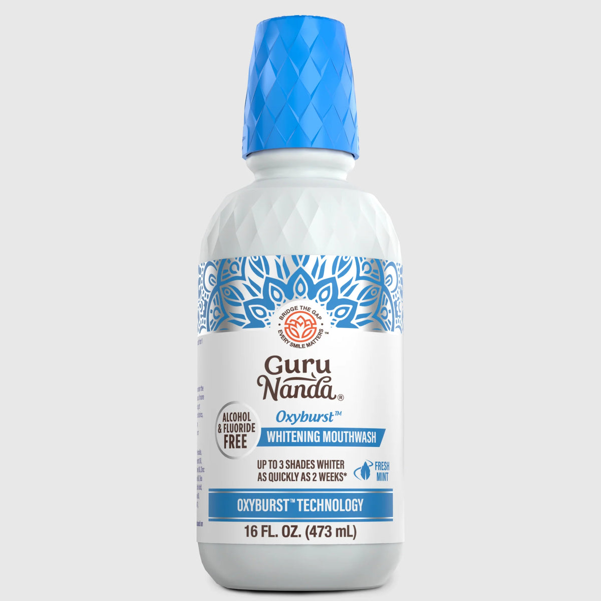 GuruNanda Oxyburst Whitening Mouthwash, Fresh Mint, 16 oz –