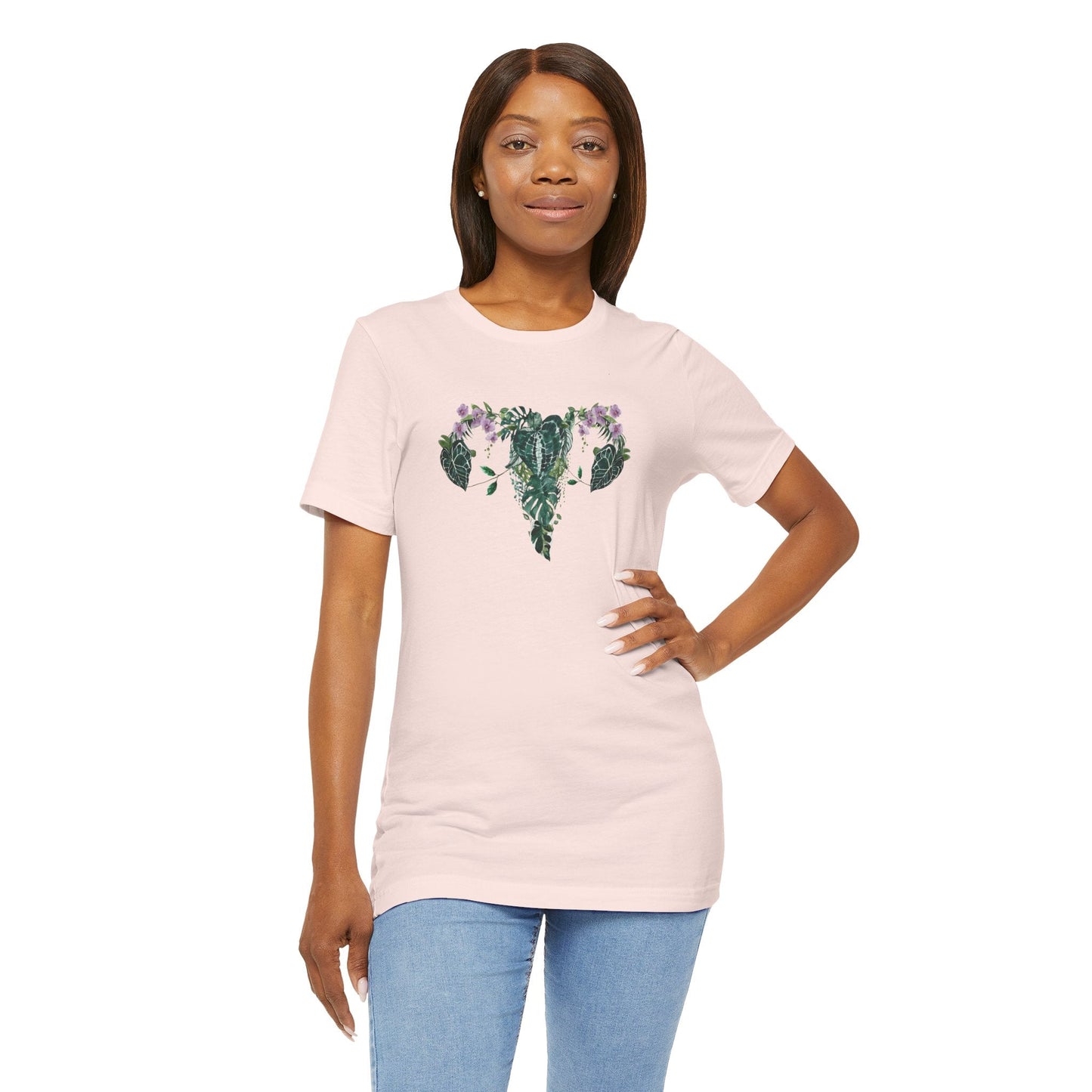 Uterus with plants tshirt. My body,, my rules my choice shirt. Proud Feminist shirt