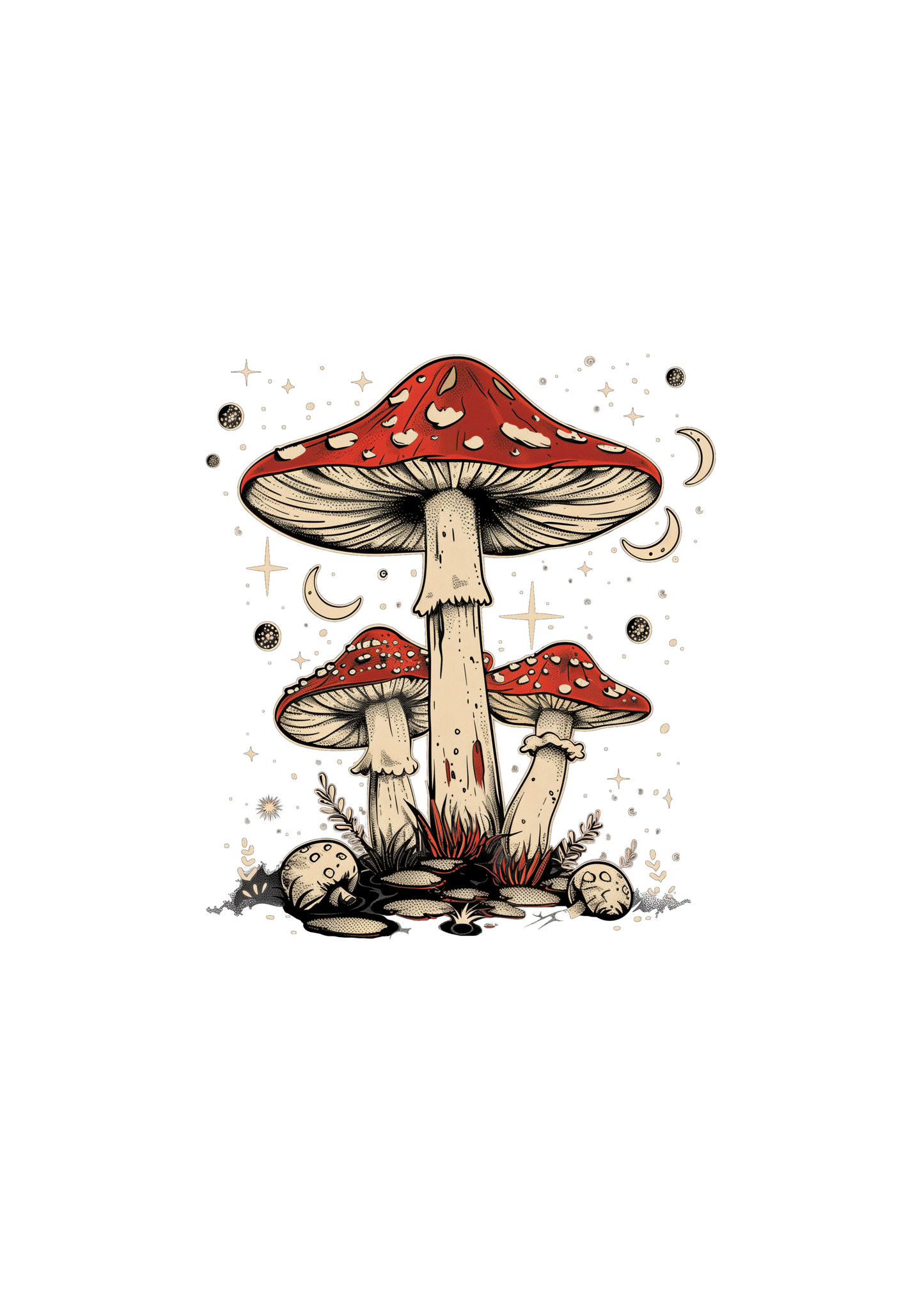 Boho Retro Mushrooms - UNISEX Shirt