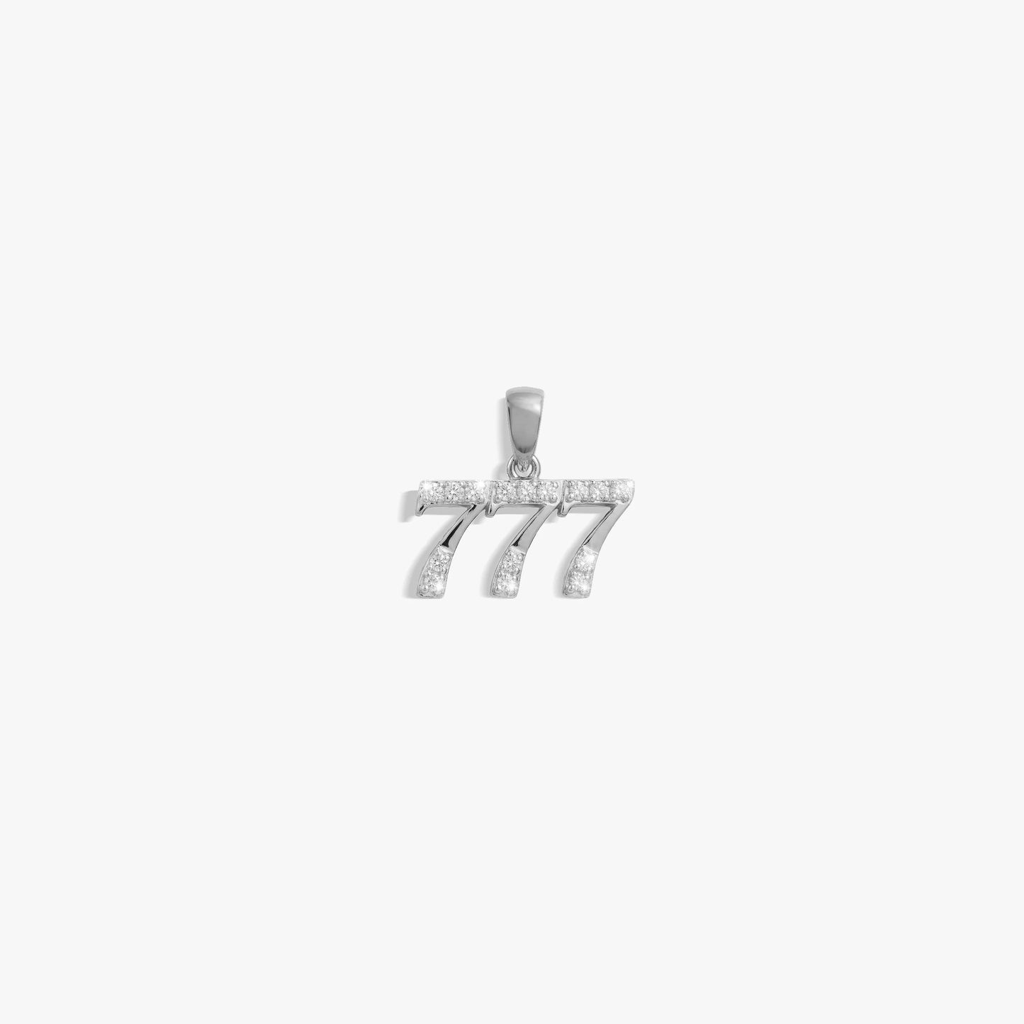 777 Sapphire Angel Number Amulet – 925 Sterling Silver Pendants