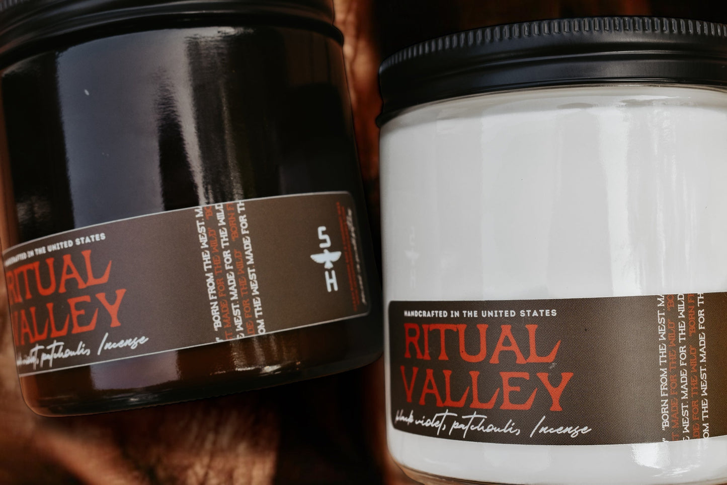 Ritual Valley Candle | Saffron Violet Amber Smoky Scented Candle –
