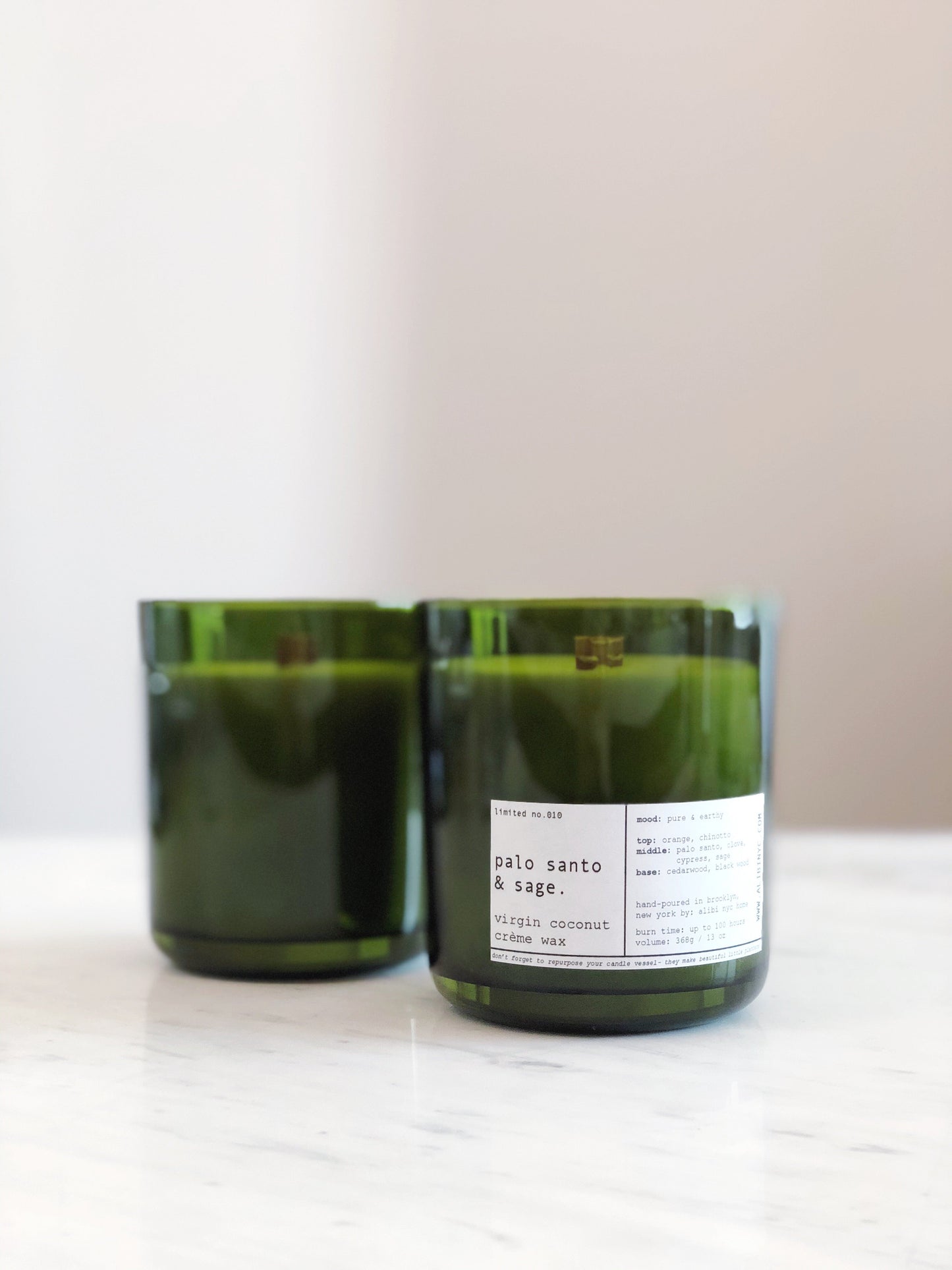 PALO SANTO & SAGE | VIRGIN COCONUT CRÈME WAX & WOODEN WICK CANDLE – CANDLES