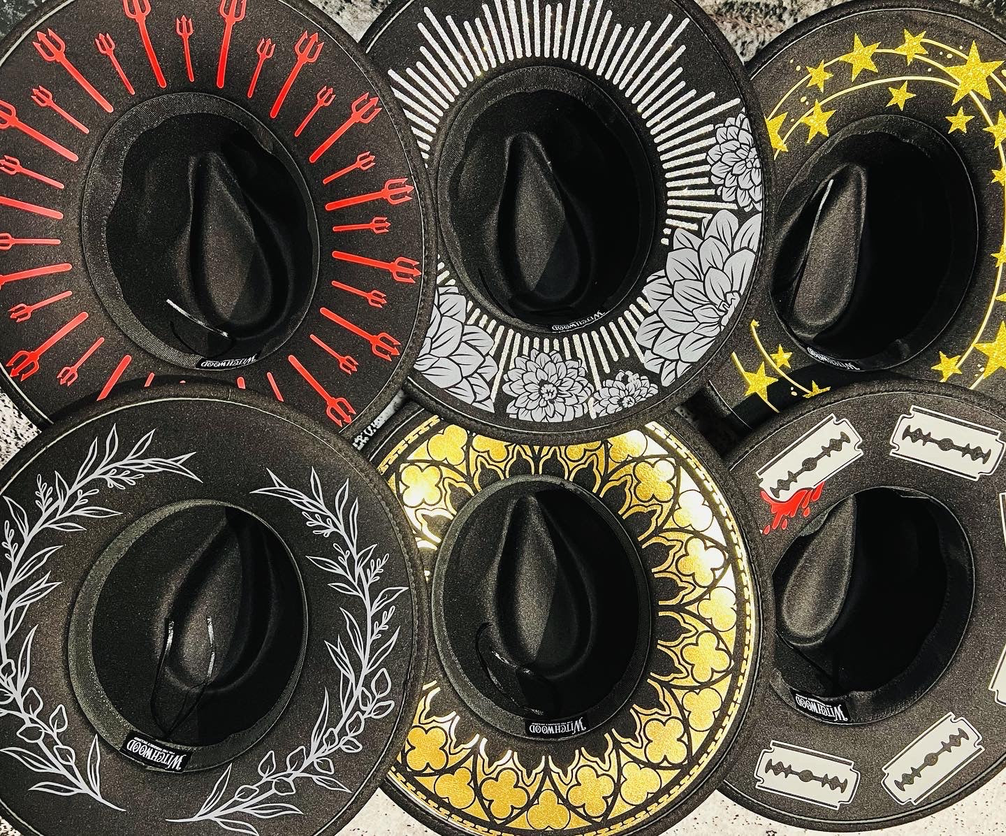 Vegan Felt Hat - XL Brim - Star Halo