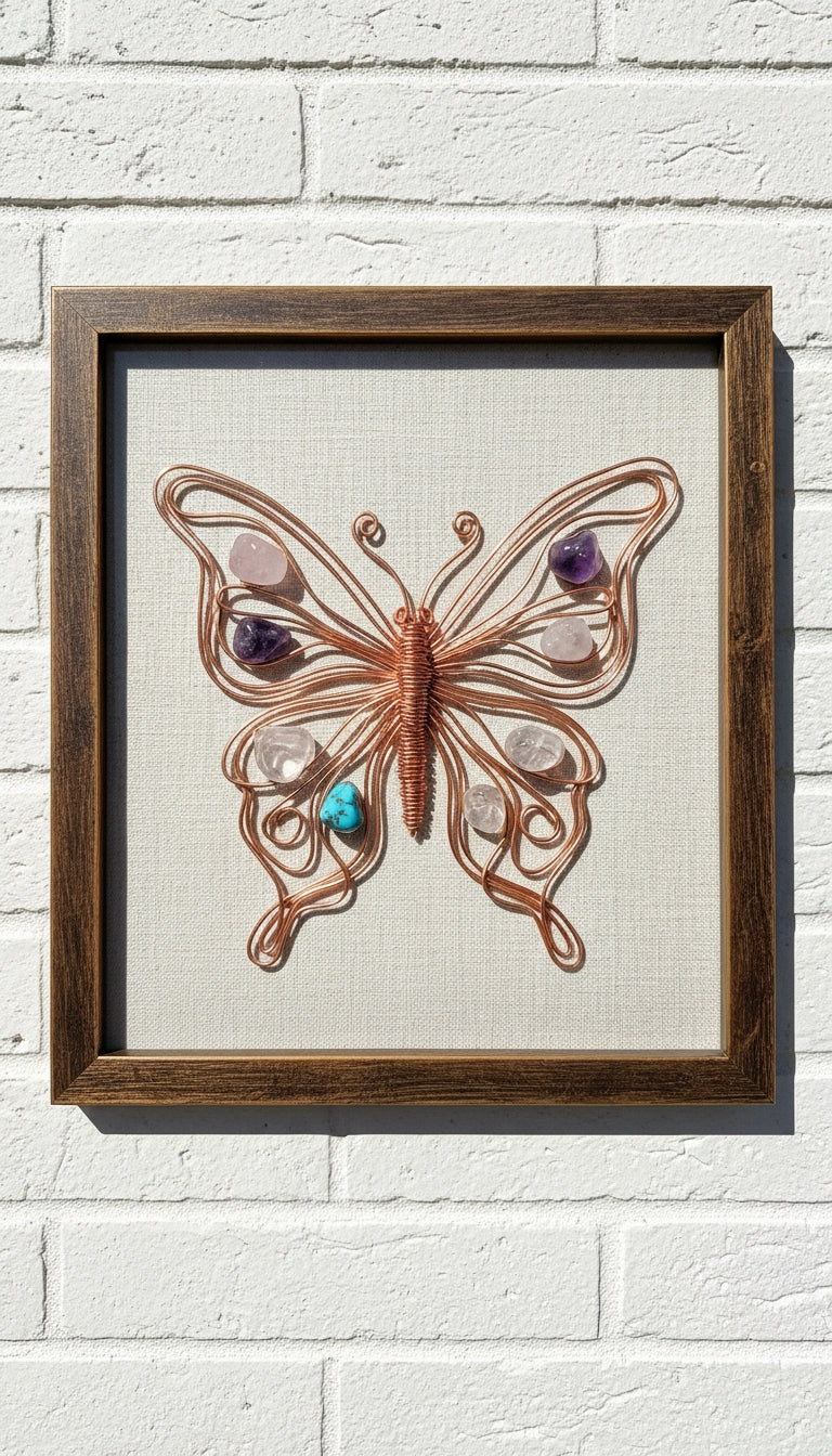 Butterfly Crystals Picture /Home Decor/ Wall Decortion