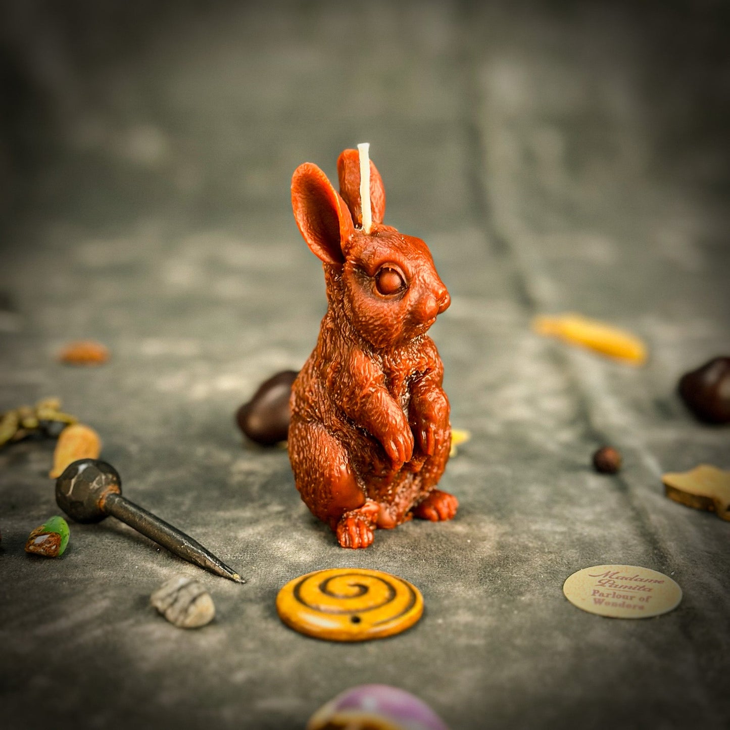 Bunny Candle Spell Kit - Abundance & Prosperity – Brown (Grounding) Candle Spell Kit