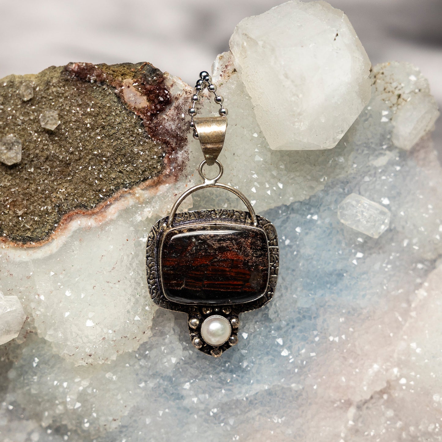 Brecciated Jasper On 925 Silver Pendant – 925 Sterling Silver