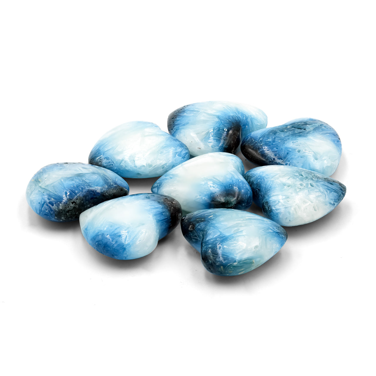 Starborn Blue Ice Glacierite Heart Shaped Stone - 1 Piece – RP - Regular Price
