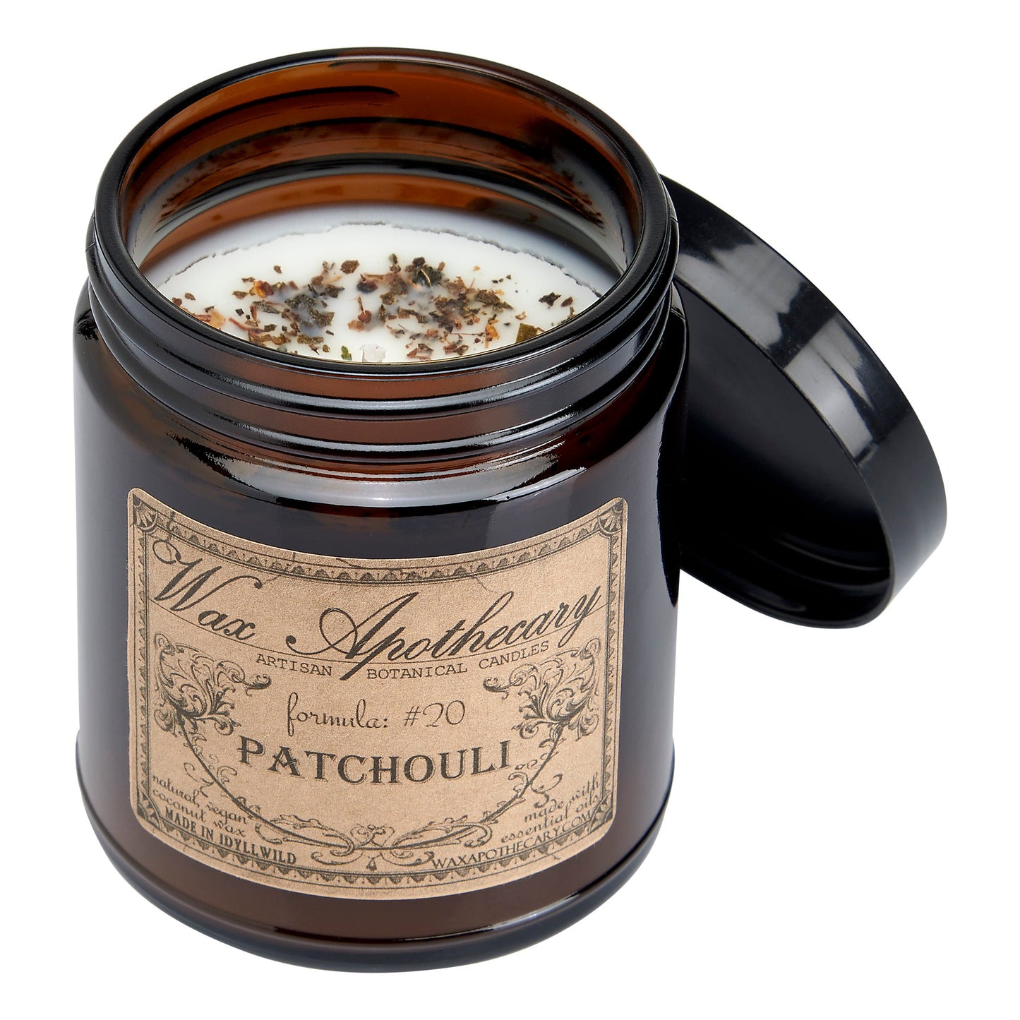 6 oz Botanical Candle in Amber Glass Jar - Patchouli – Candle
