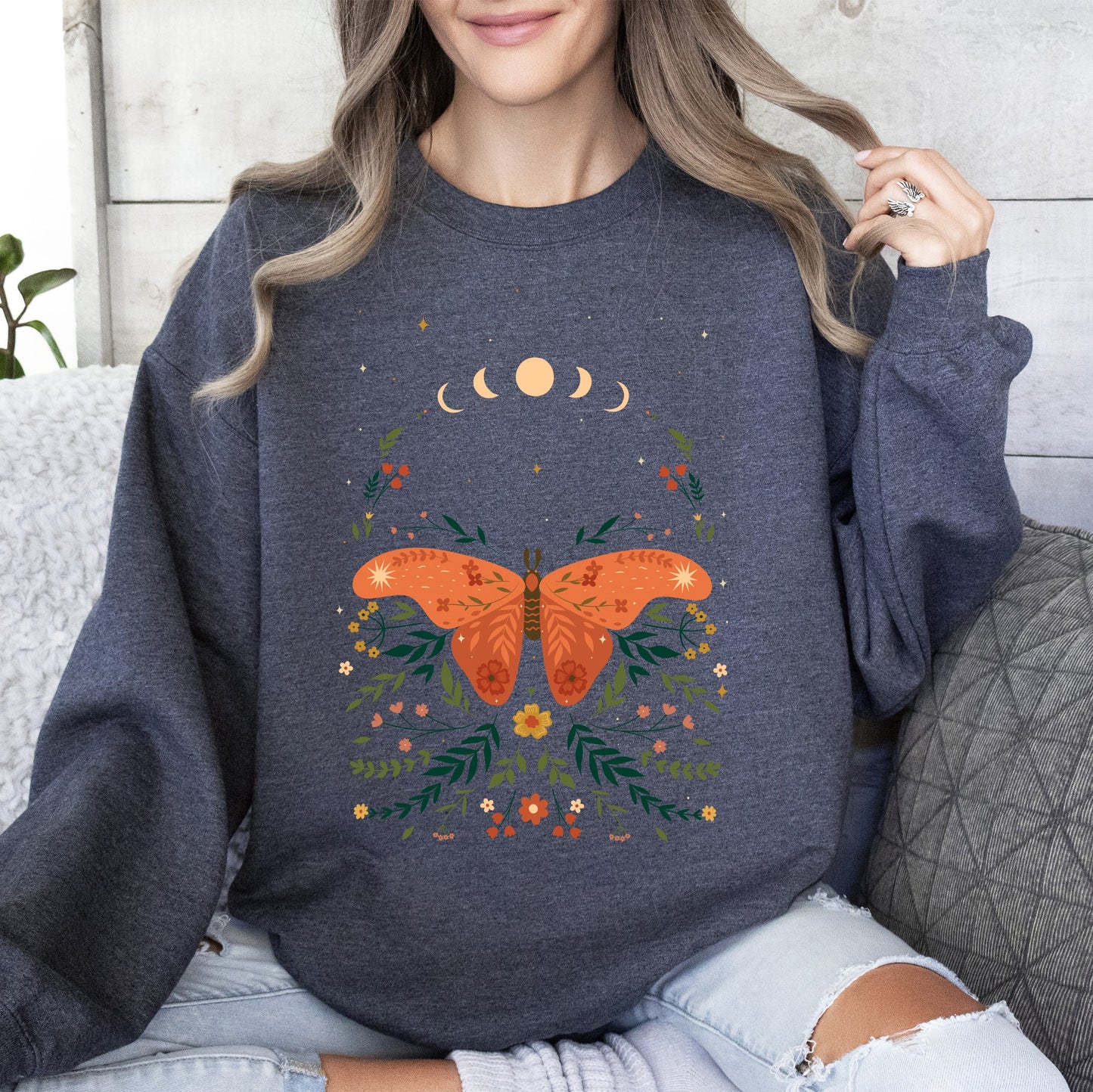 Celestial Garden Moth - Sweatshirt