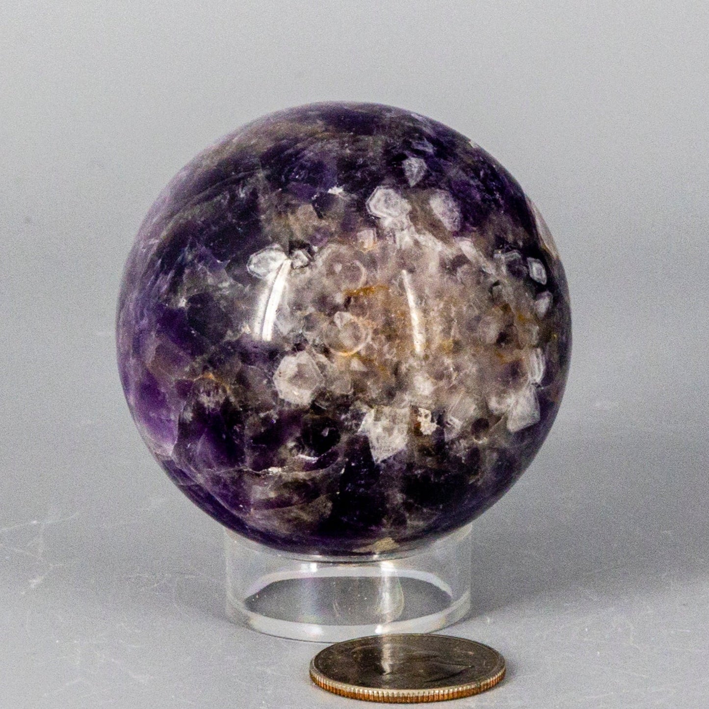 Chevron Amethyst Spheres 58-71MM