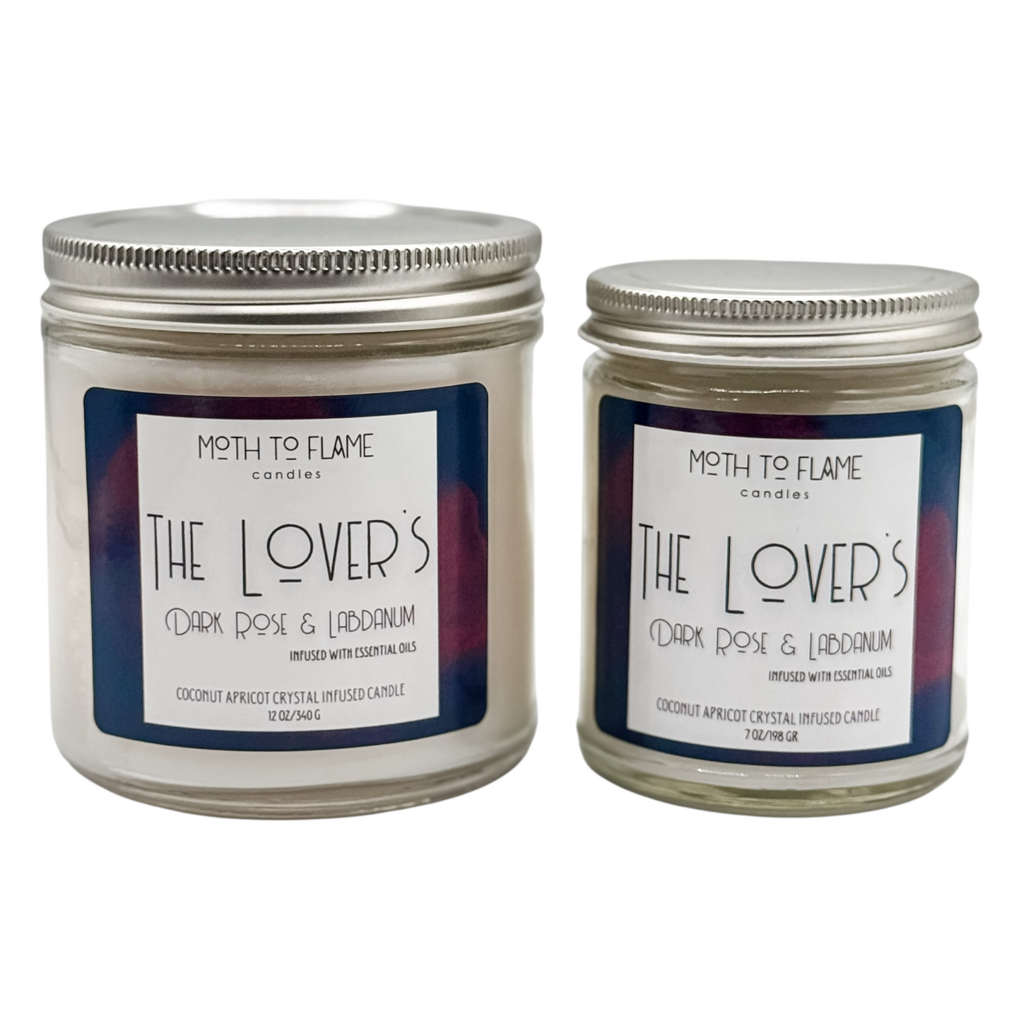 The Lover’s – 7 oz / 12 oz Candle - Grapefruit, Plum, Rose, Vanilla