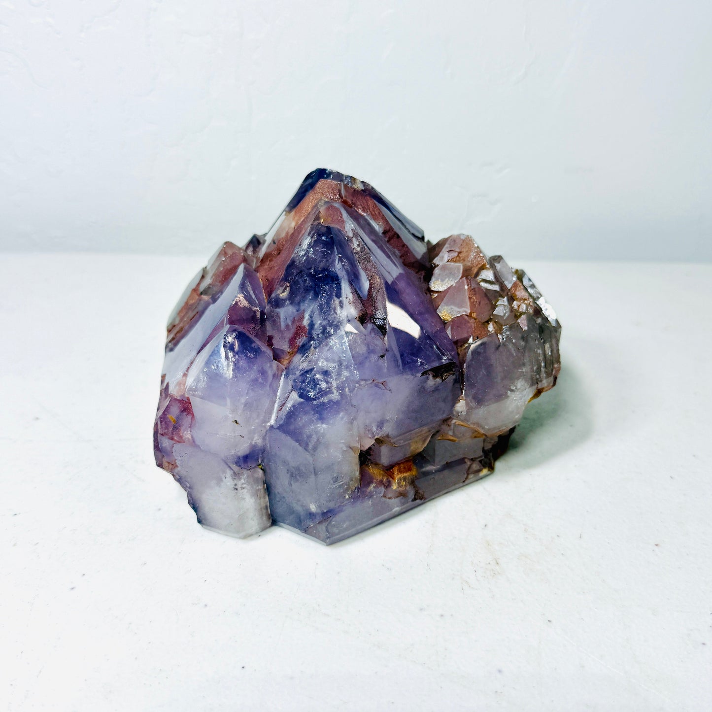 4.5 lb Natural Amethyst Crystal Freeform Prism — Semi-Polished Purple Quartz Specimen – Rock & Geodes