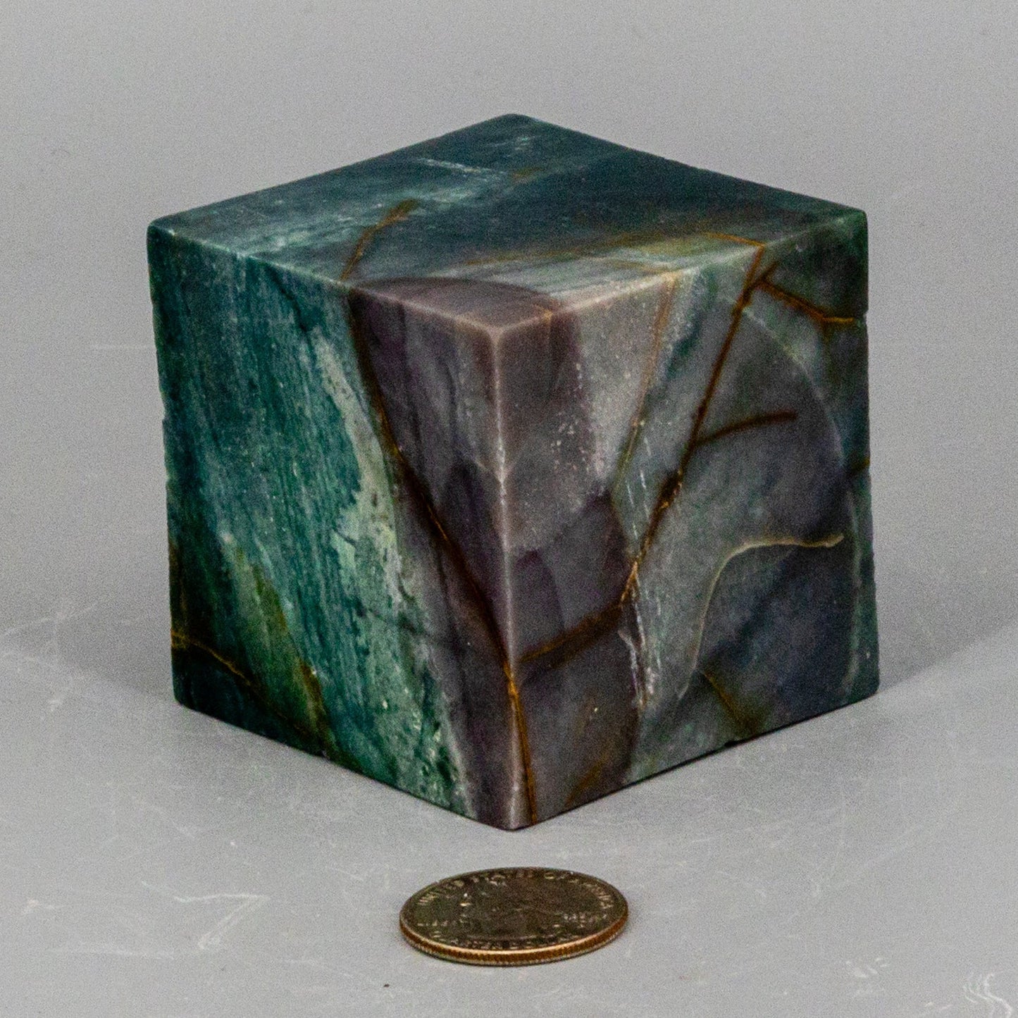 Green Jasper Cube w/t Cut Corner – Cubes