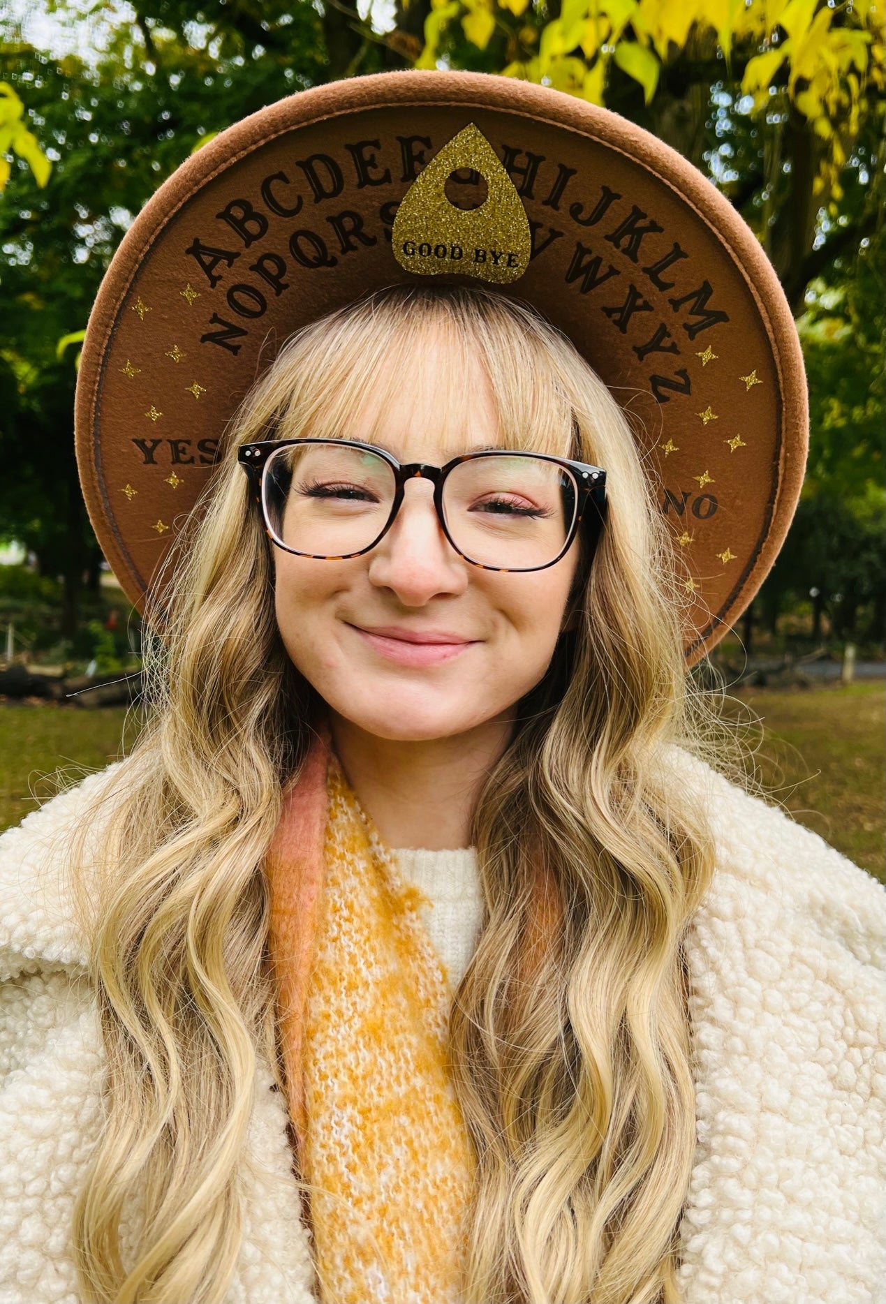 Fox & Fable - Vegan Felt Wide Brim Hat - XL Brim - Caramel - Spirit Board