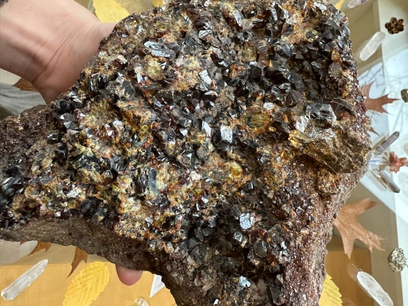 Hessonite Garnet Cluster 2.6KG WA State, USA – Minerals