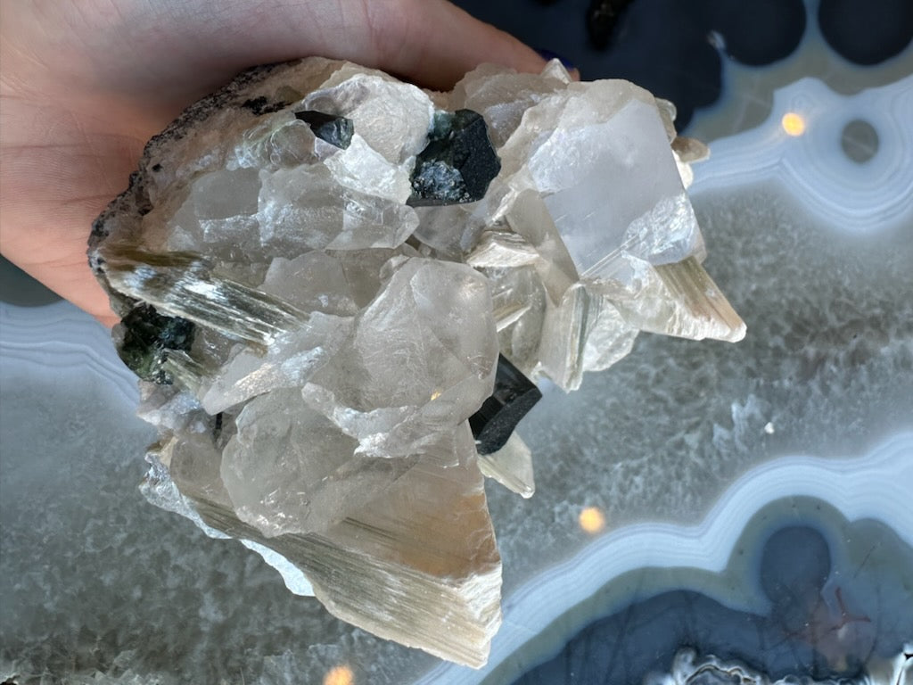 Blue Indicolite Tourmaline on Matrix from Nuristan, Afghanistan – Minerals