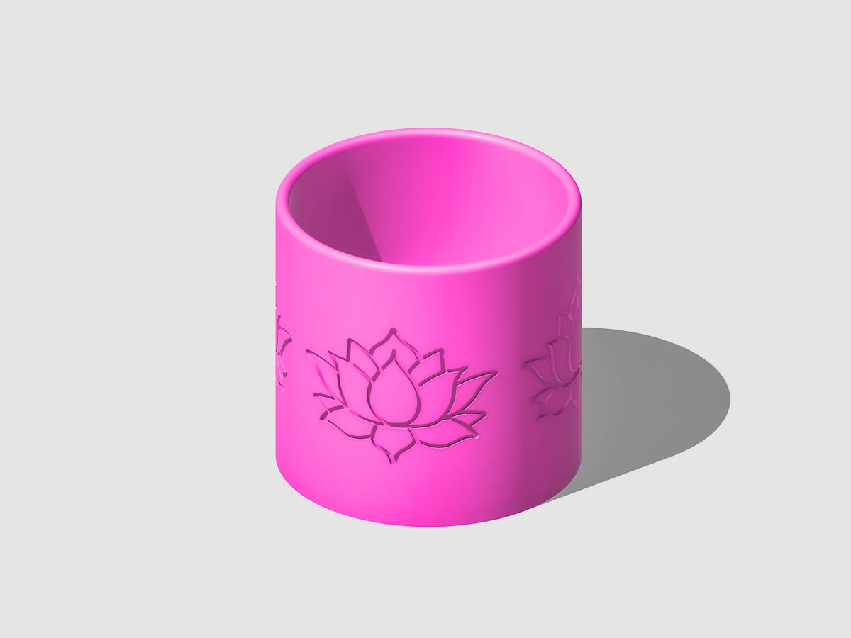Lotus Flower Planter with Drainage | 3D-Printed Plant Pot