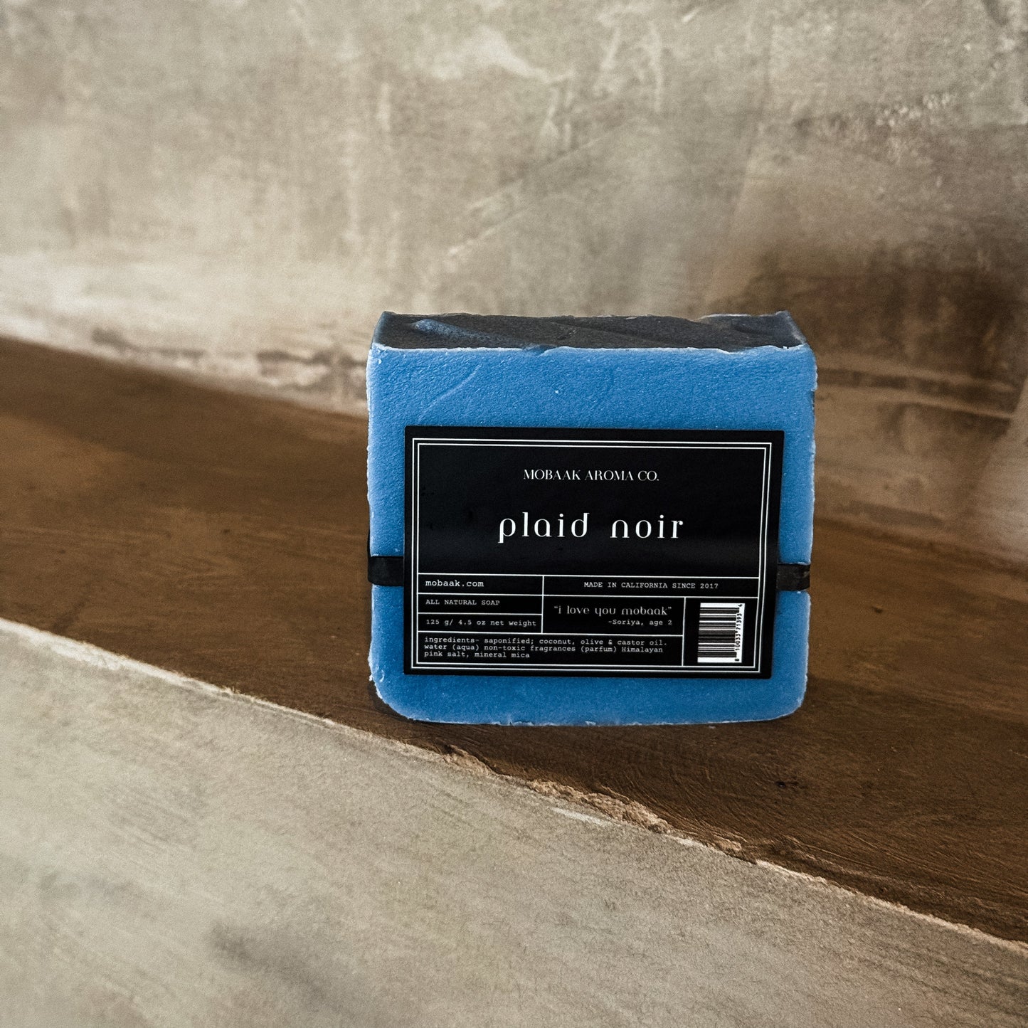 Plaid Noir Natural Soap –