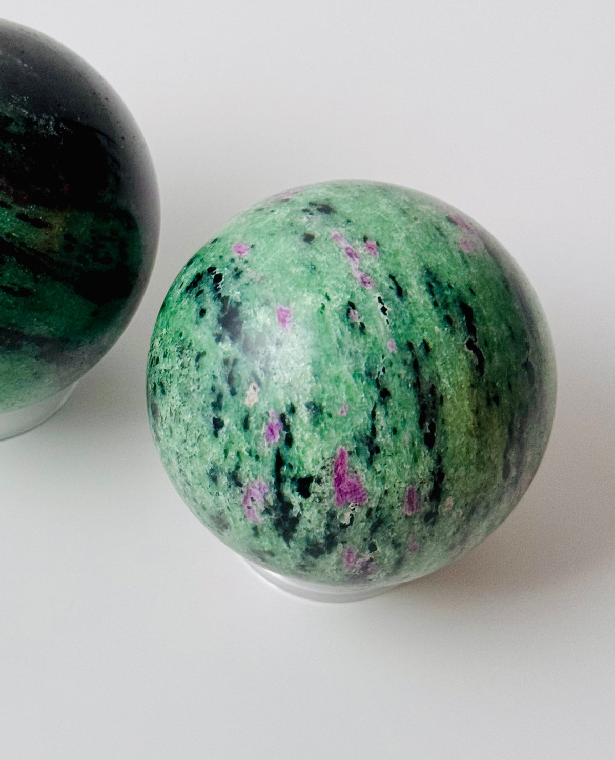 Ruby Zoisite Sphere – 37.5 mm