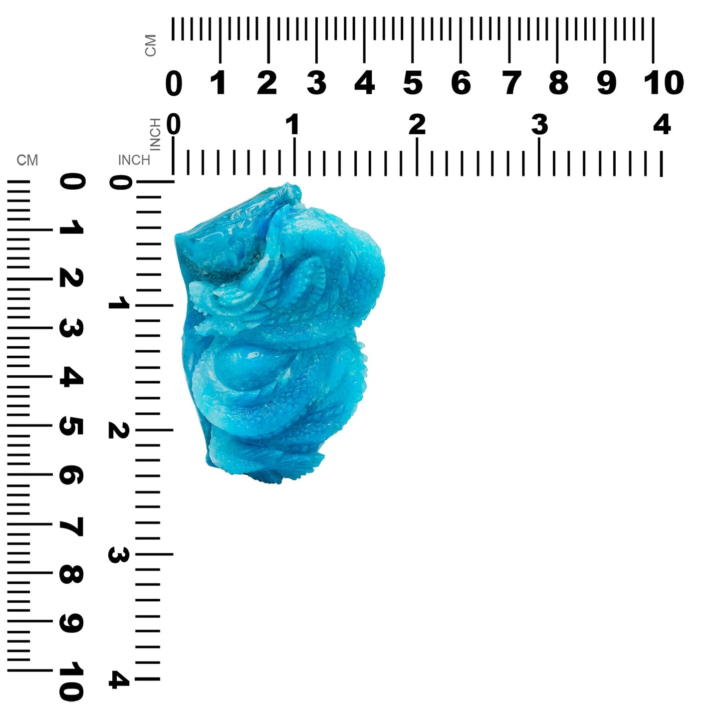 Starborn Hand Carved Peruvian Blue Opal Dragon 161.5 cts - 1 Piece – RP - Regular Price