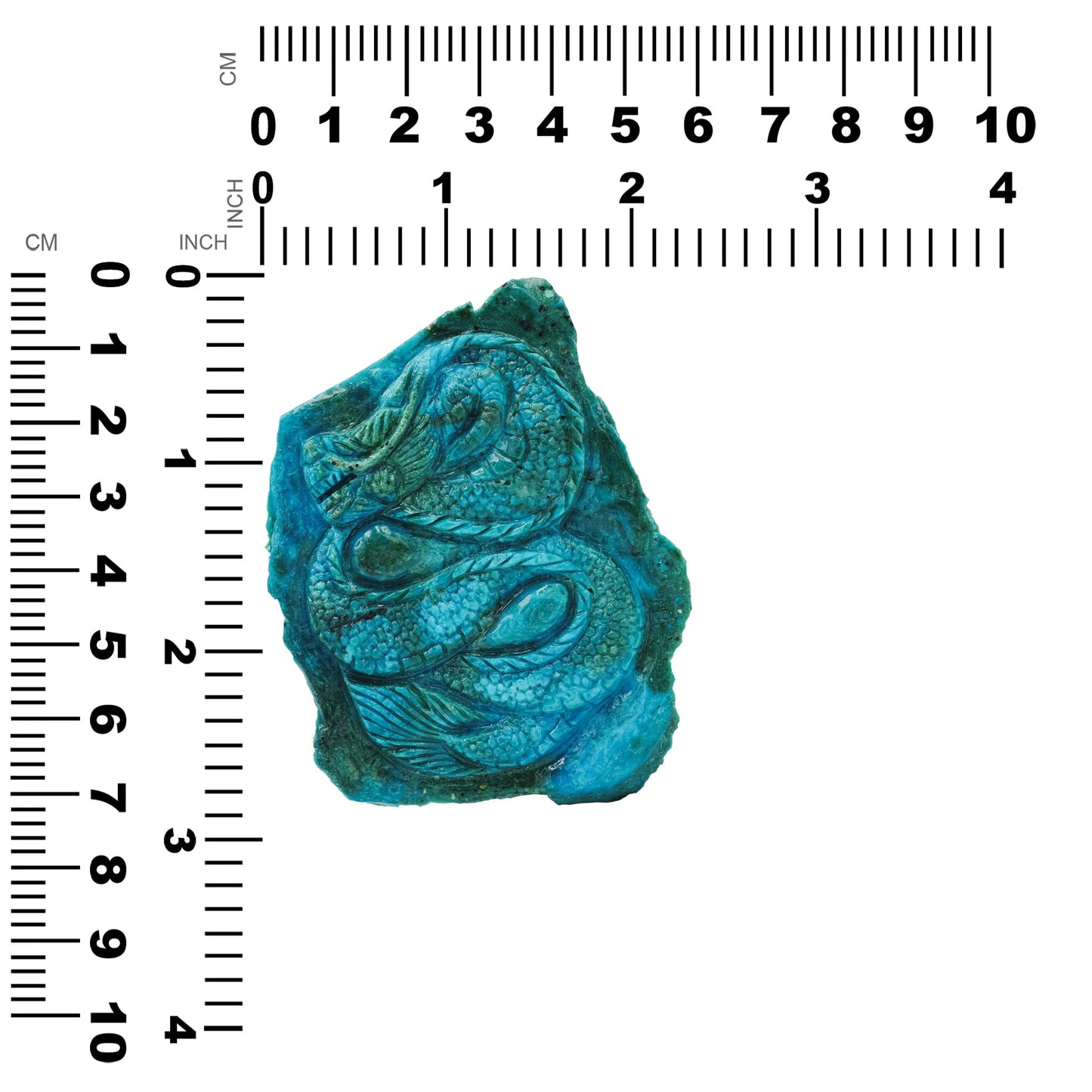 Starborn Hand Carved Peruvian Blue Opal Dragon 156.2 cts - 1 Piece – RP - Regular Price