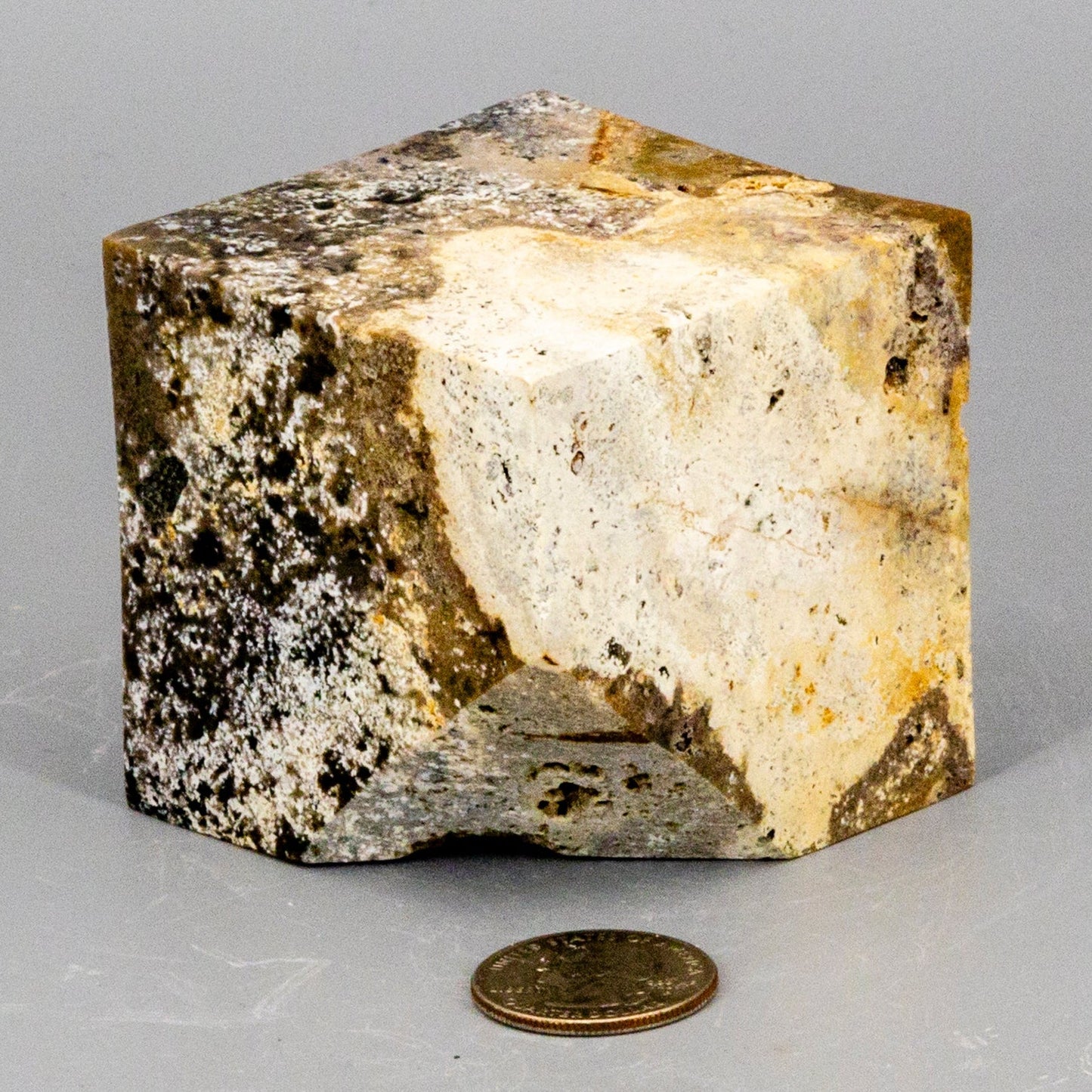 Ocean Jasper Cut Corner Cube