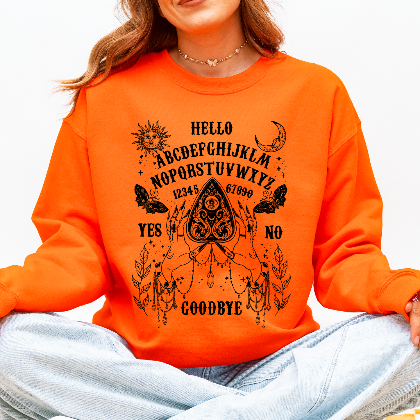 Ouija Board, Spooky, Tarot, Halloween, Witch Sweatshirt