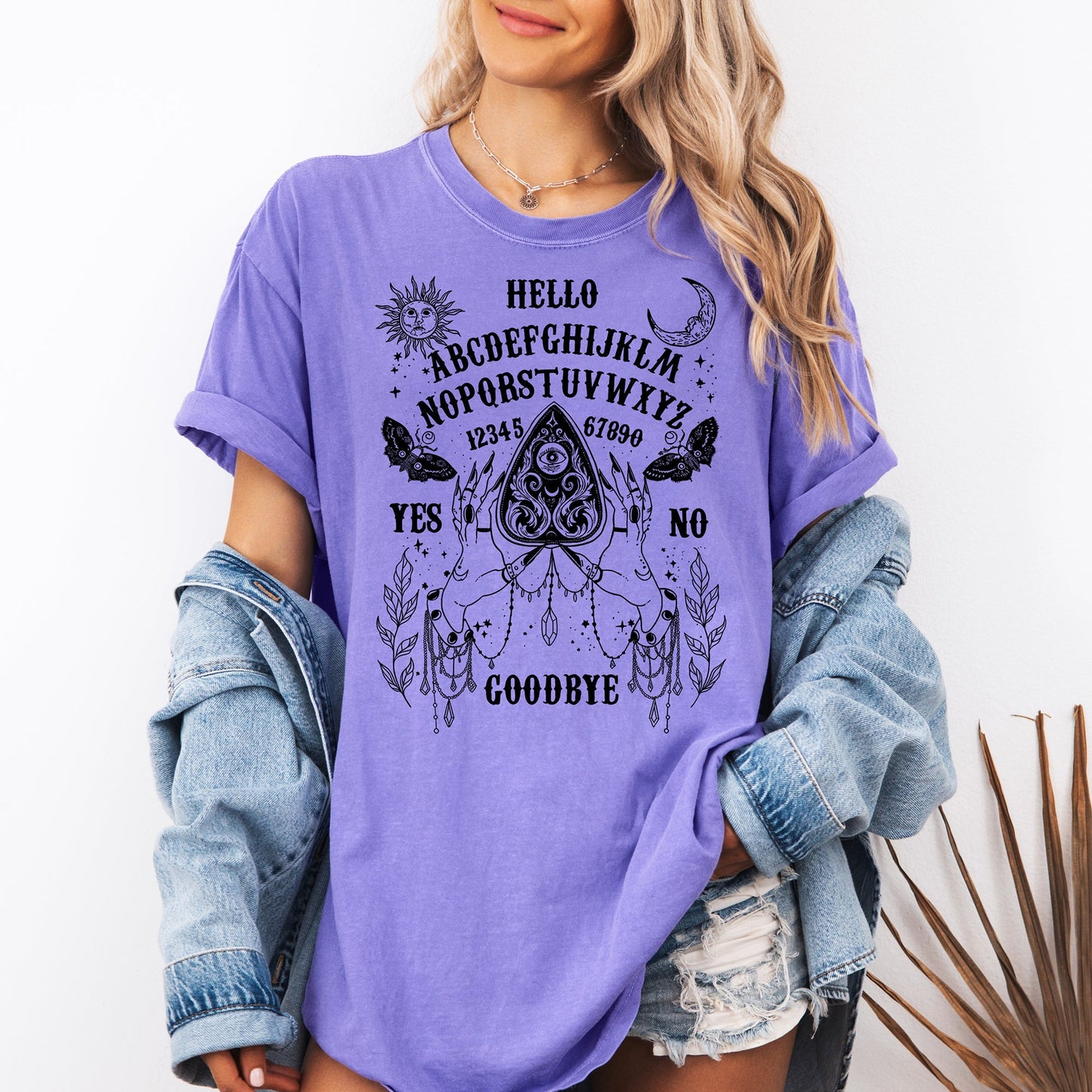 Ouija Board T-Shirt – Comfort Colors Witchy Halloween Graphic Tee