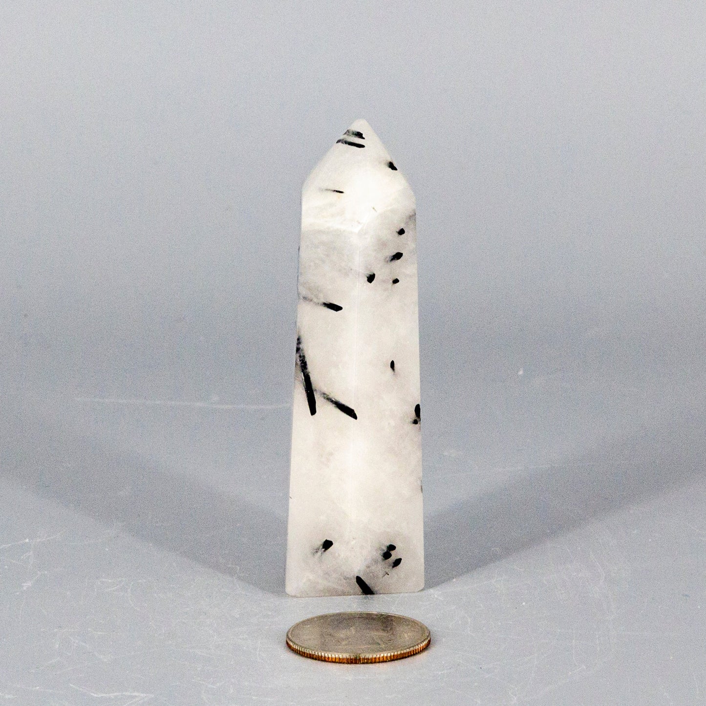 Quartz w/t Black Tourmaline Tower – Towers