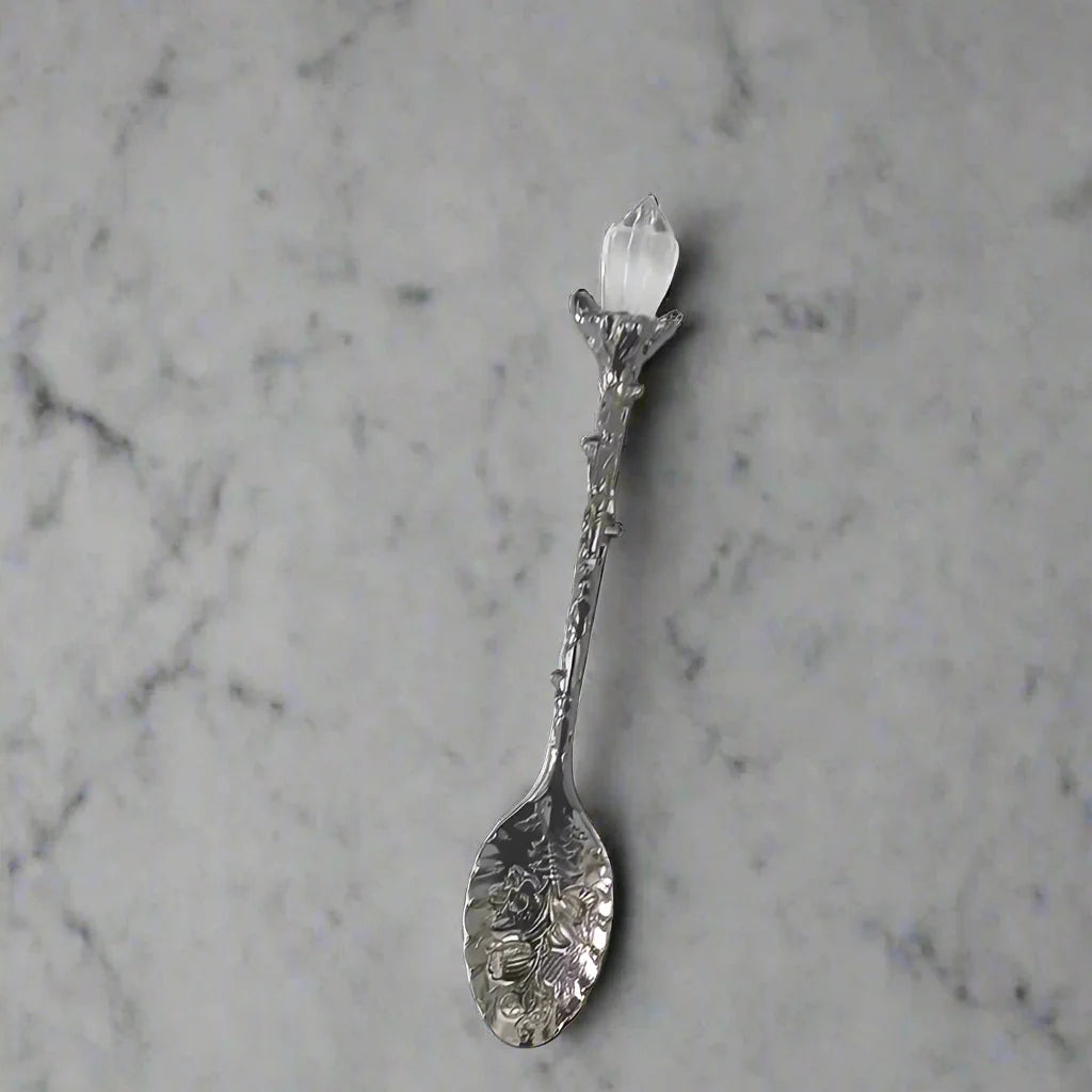 Clear Quartz Crystal Tea Spoons
