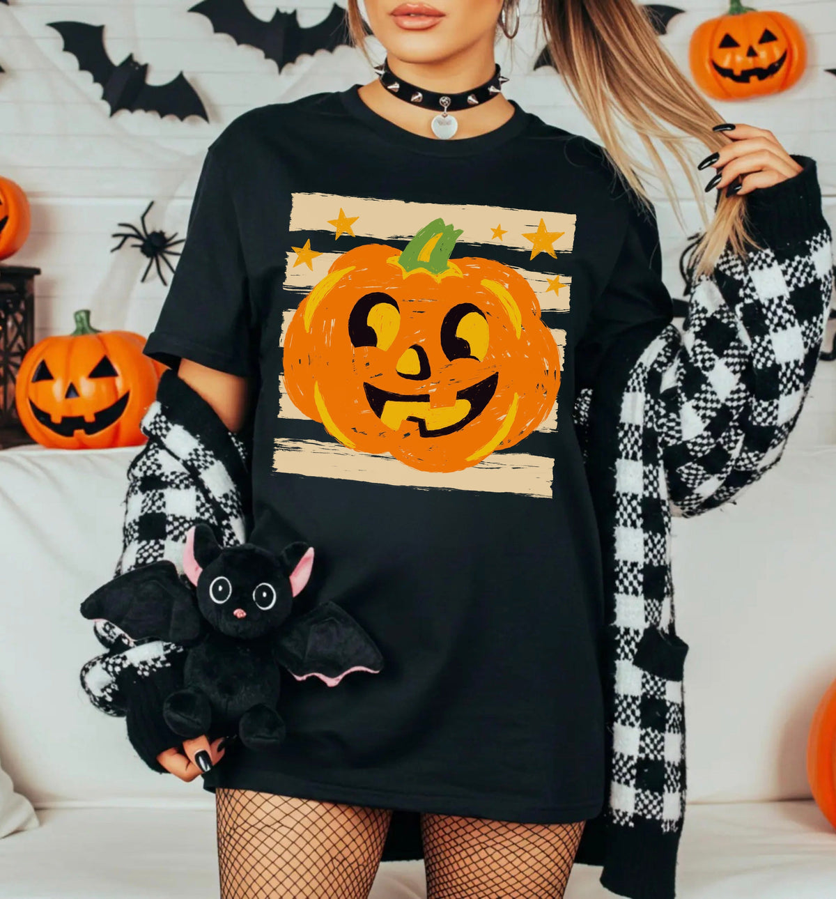 Vintage Jack-o’-Lantern Halloween Graphic Tee