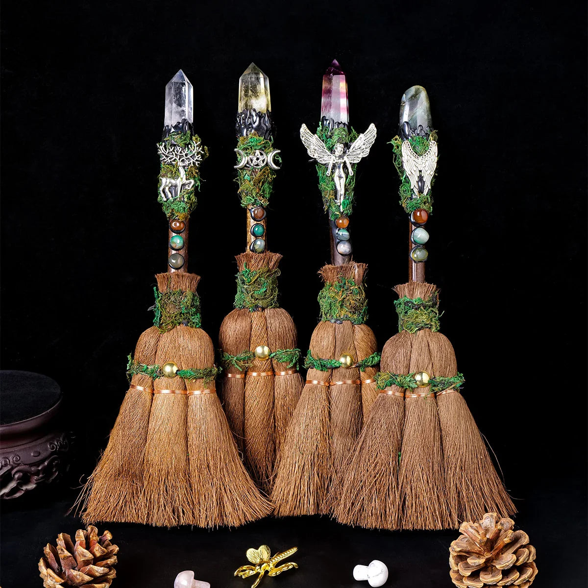 Crystal Charm Brooms