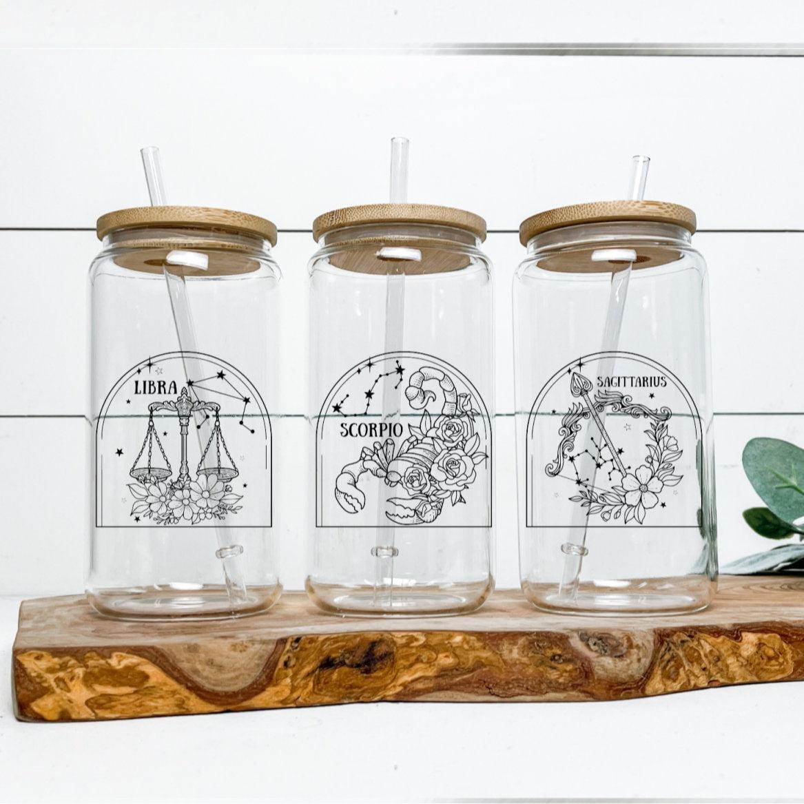 Zodiac Glass Cups