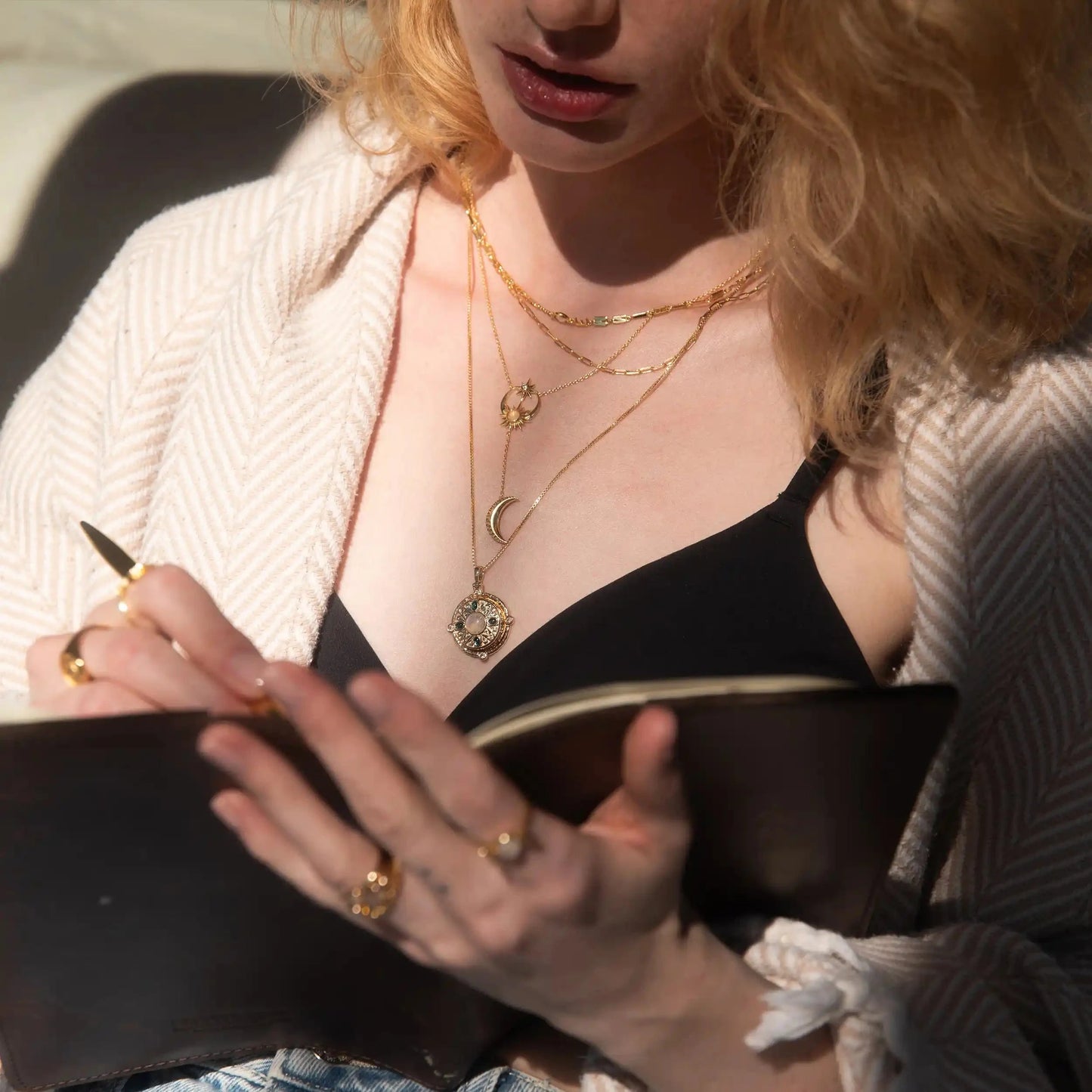 Sun / Moon & Stars Lariat Necklace – Necklaces