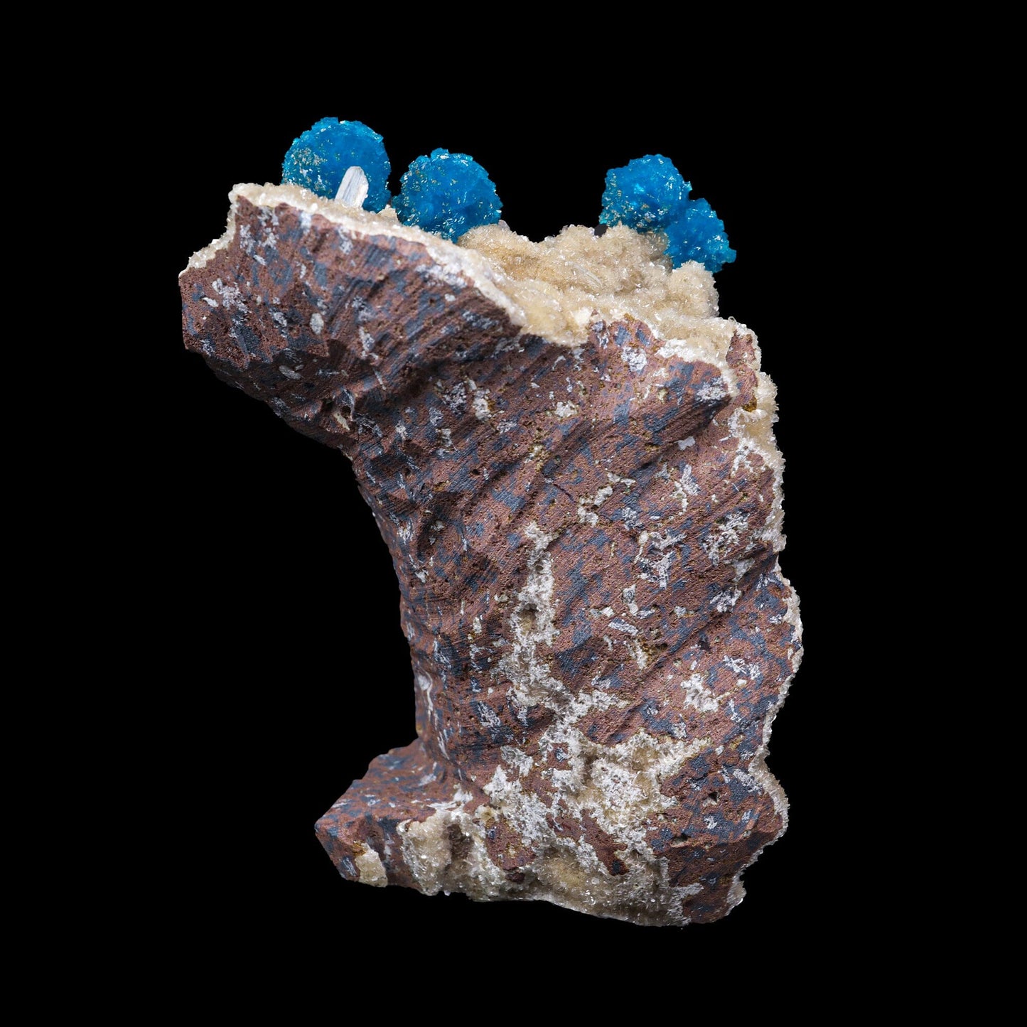 Cavansite on Heulandite (Rare Find) Natural Mineral Specimen USA – Cavansite