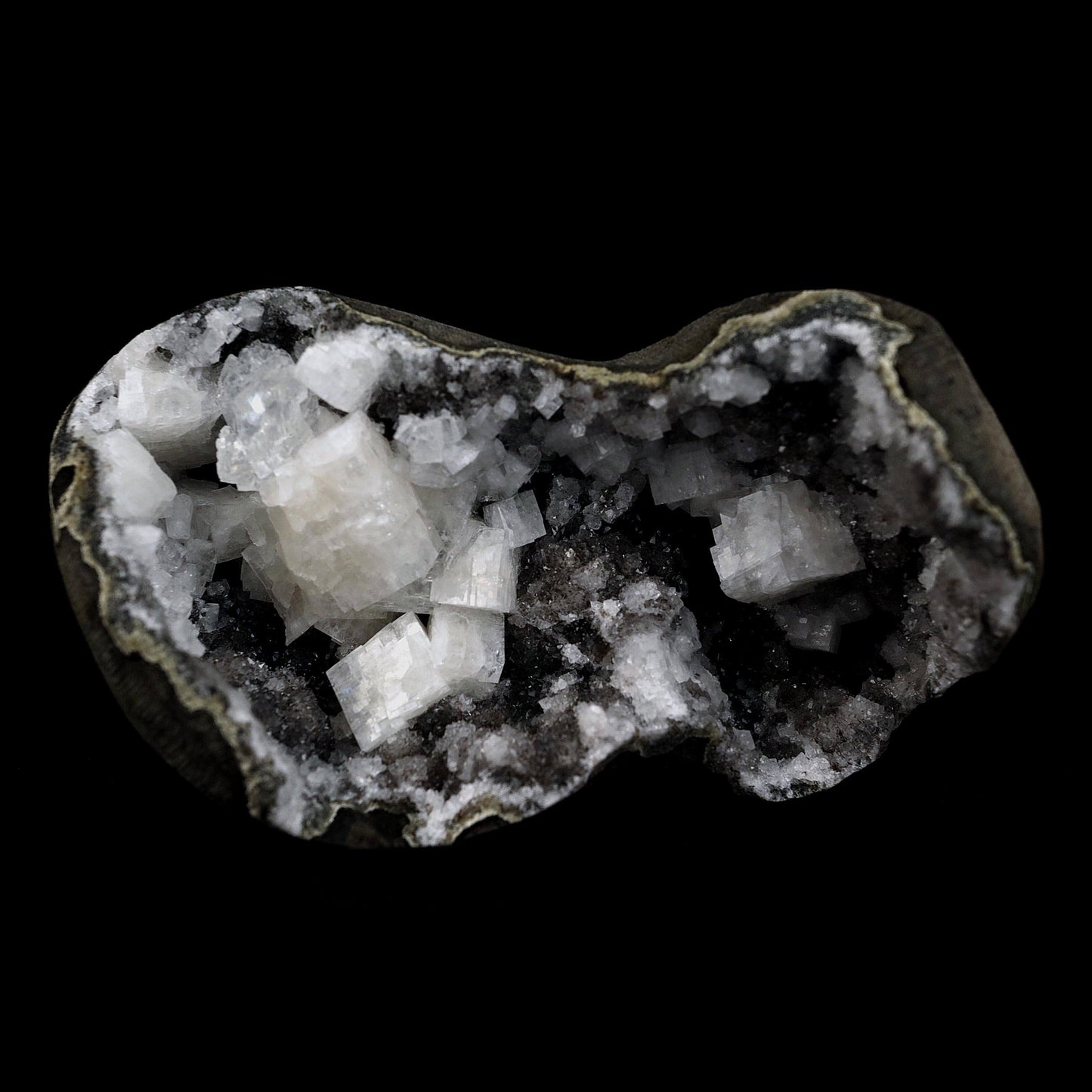 Chabazite Pesudeo Crystals inside Chalcedony Vug Natural Mineral Specimen # B 4661 – Chabazite