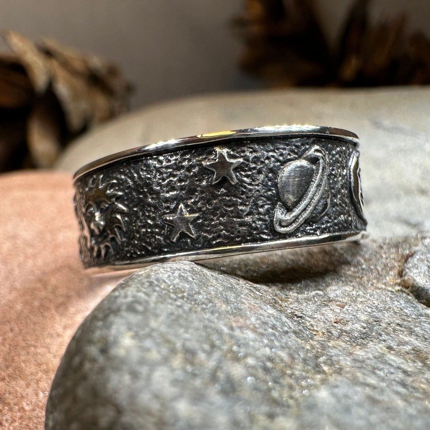 Cosmos Crescent Moon Ring