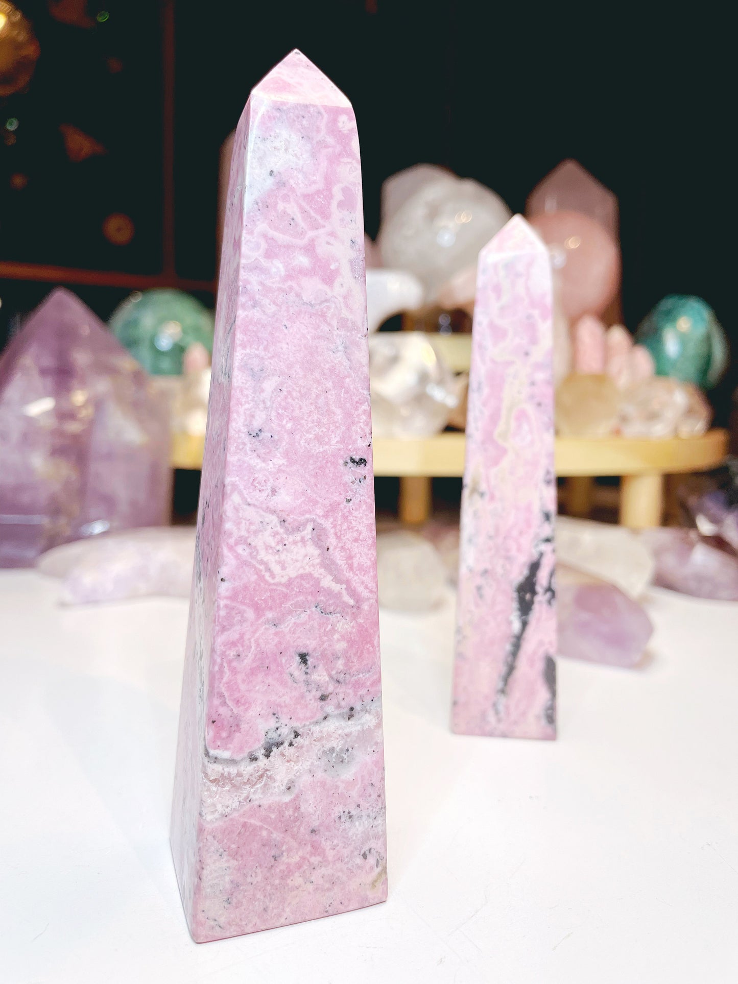 Rhodonite Obelisk –