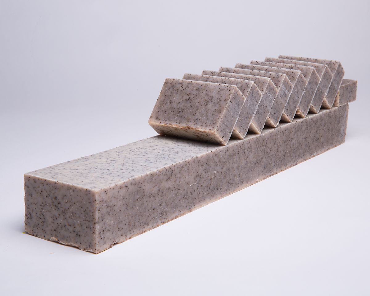 Peppermint Coffee Scrub - Exfoliating Soap Bar