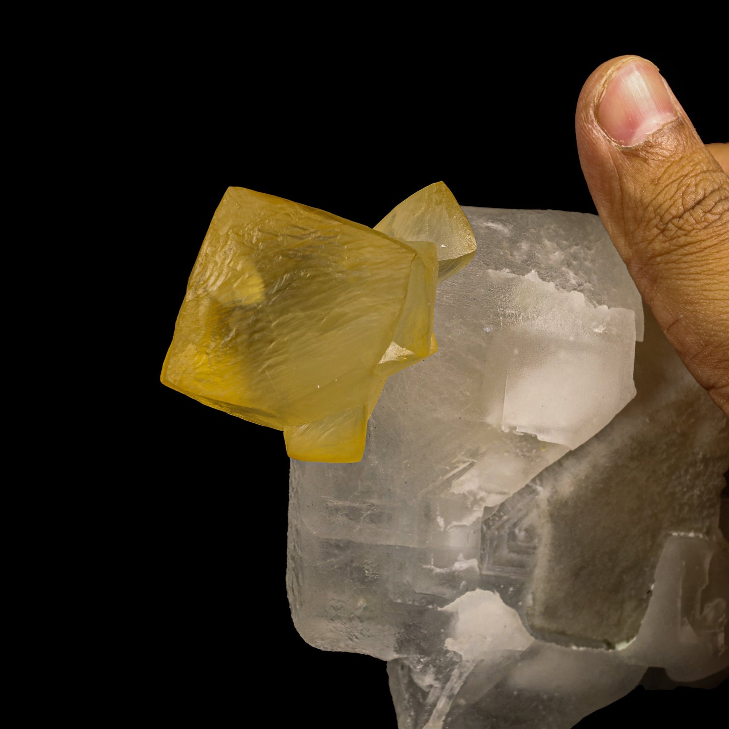 Rare Calcite on Barite Natural Mineral Specimen (USA) – Calcite