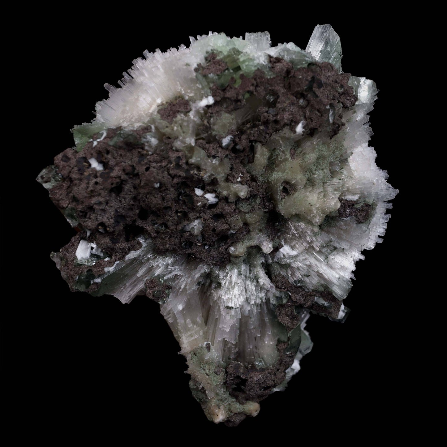 Scolecite Galssy Spehere with Apophyllite Natural Mineral Specimen # B 4609 – Scolecite