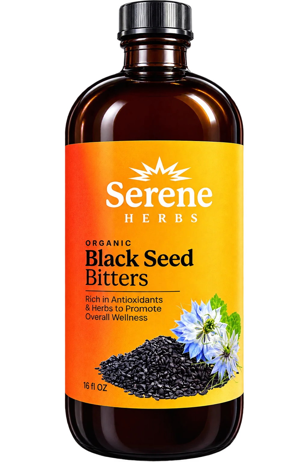 Serene Herbs Black Seed Bitters, 16 fl oz –