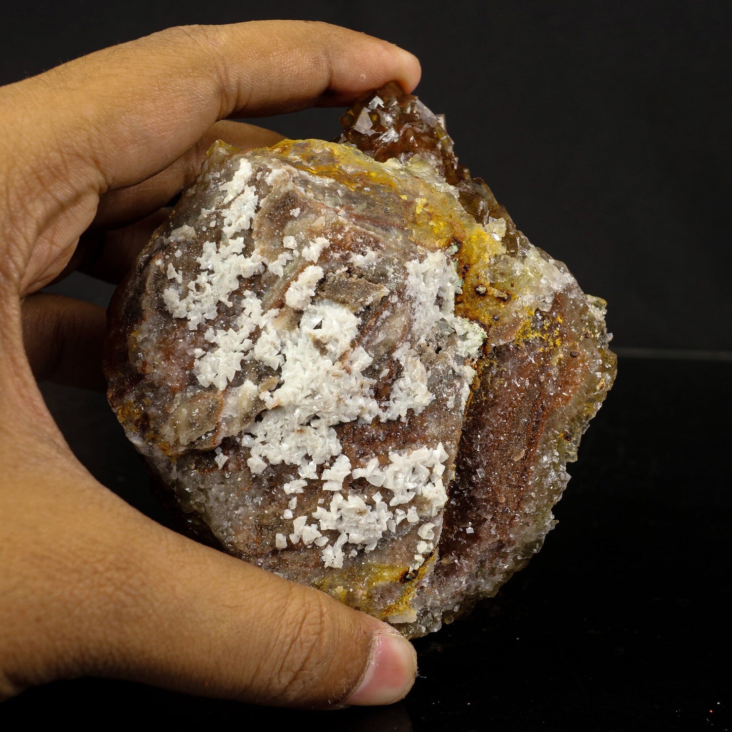 Yellow Fluorite Natural mineral Specimen # B 6804