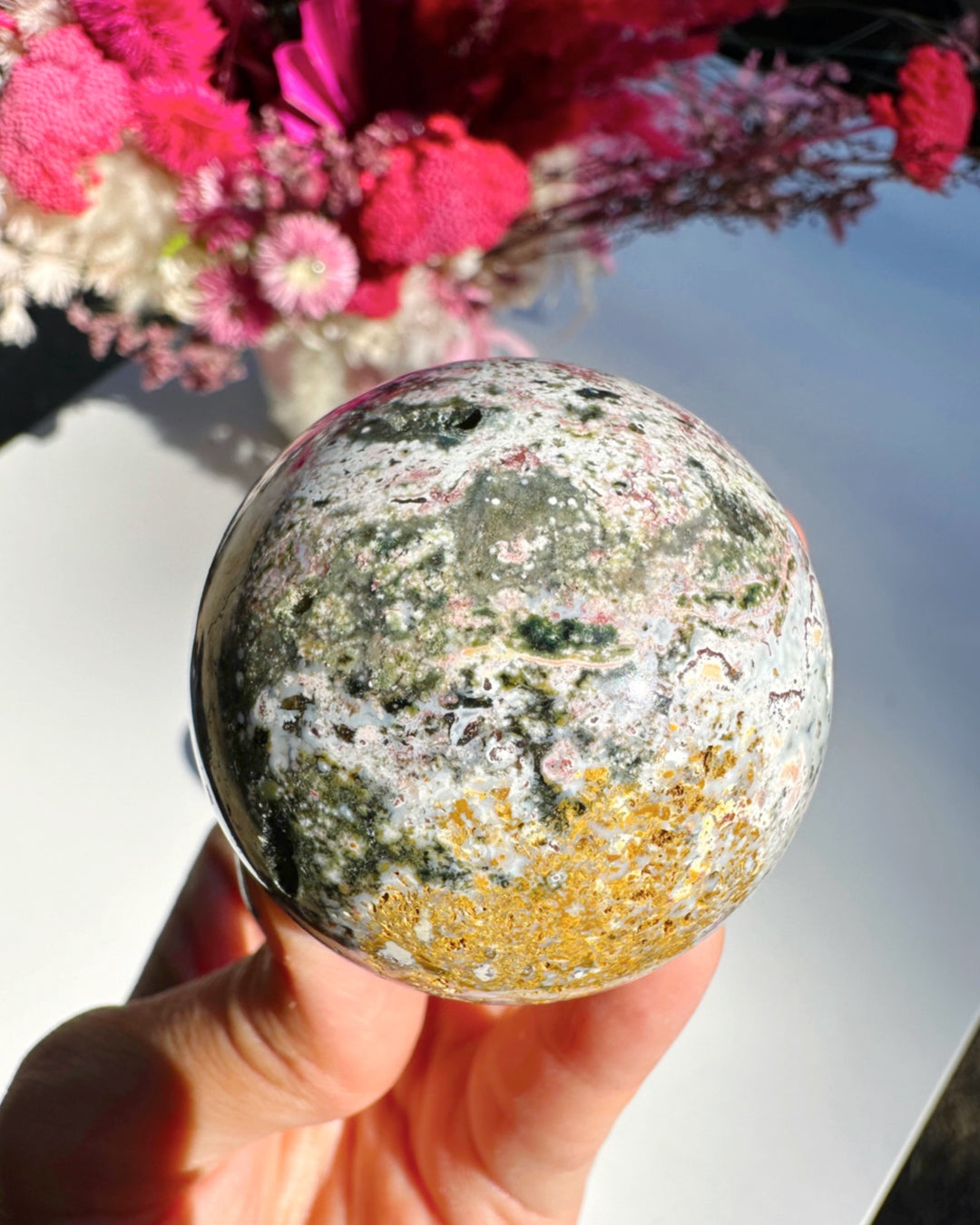 Ocean Jasper Sphere –