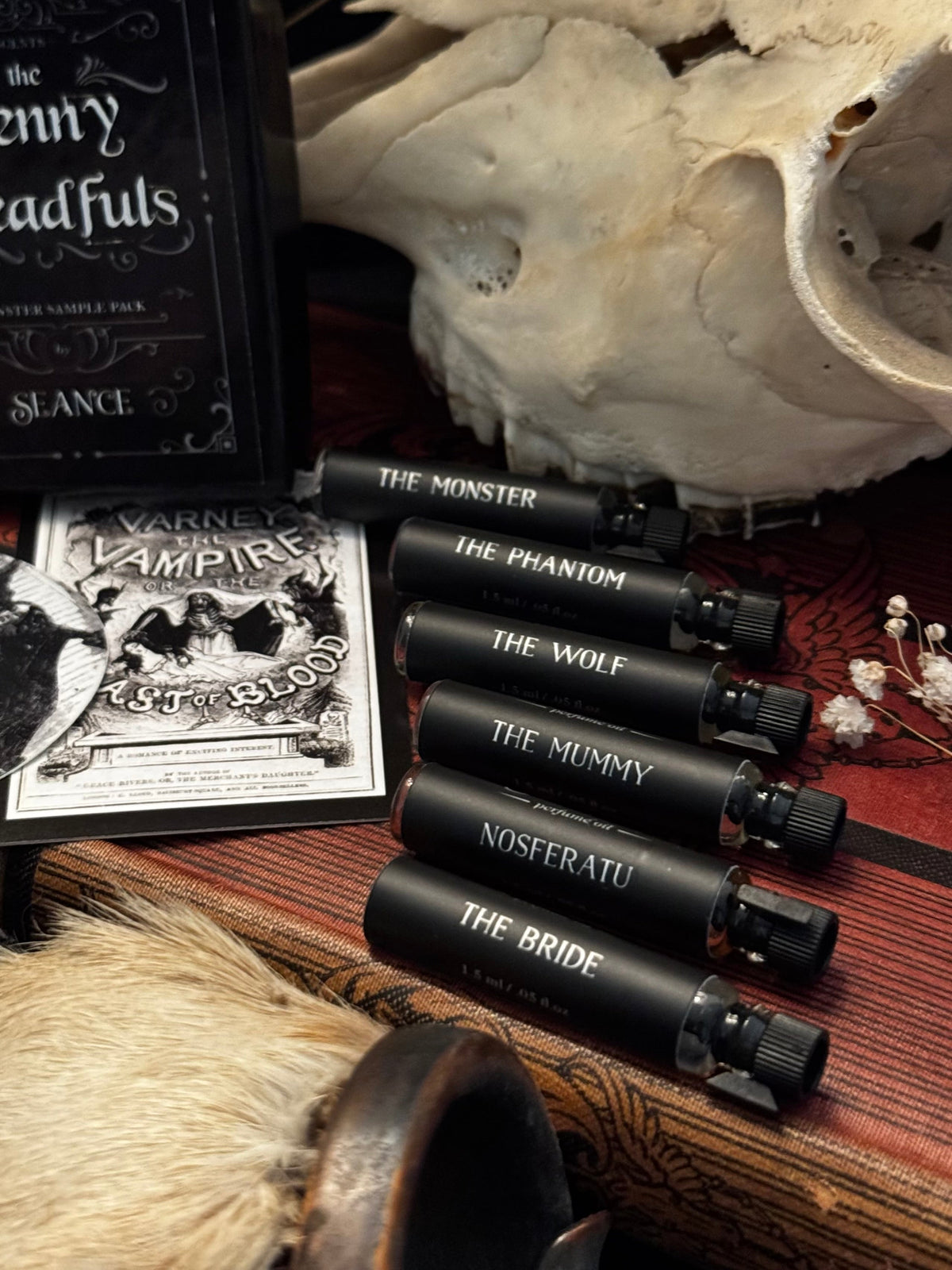 The Penny Dreadfuls Perfume Oil Sample Set, 7 Scents
