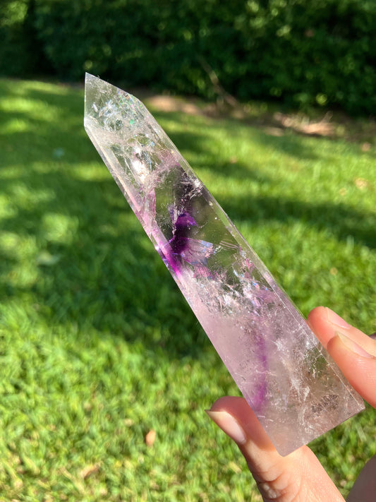 Phantom Amethyst Obelisk - High Quality - Brazil –