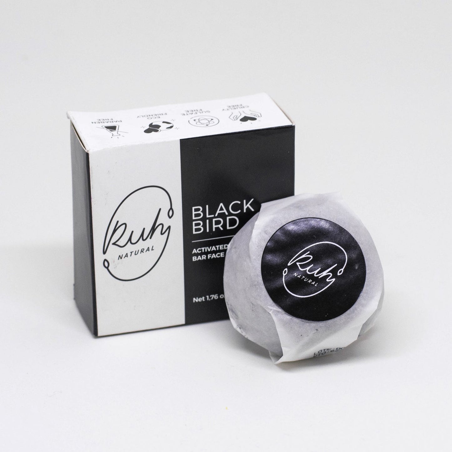 Activated Charcoal Bar Face Soap - Blackbird