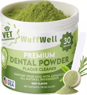 WuffWell Dog Dental Cleaning Powder with Probiotics