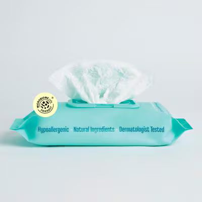 WagWell Daily Hypoallergenic Dog Grooming Wipes – Fragrance-Free –