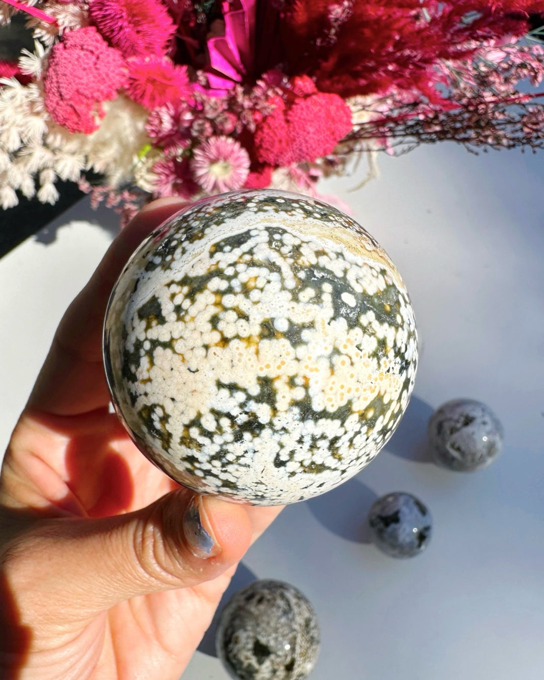Ocean Jasper Sphere –